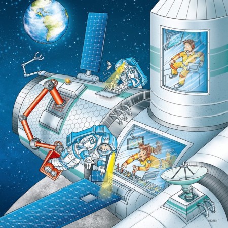 Ravensburger puzzles set “Space Mission with Tom and Mia”, 3 pieces, 49 elements-1