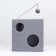 Cat house "Cube with a paw", with a toy, 40 x 40 x 40 cm