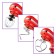 Mixer KitFort KT-3415-3, planetary, 800 W, 4 l, 6 speeds, red