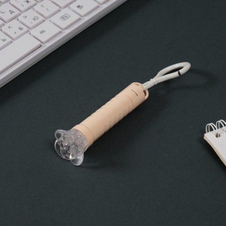 Laser pointer+flashlight "Peach" 3 modes shines, flashes, laser Lr44x3 pcs 3x3x9 cm-3