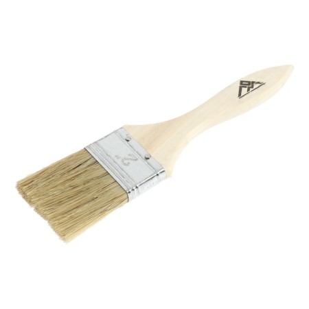 Brush flat scrap, natural bristles, wooden handle, 2 ", 50 mm