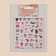 Nail stickers "Baby" color black/pink