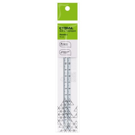 Line 15 cm Istanm, plastic, trihedral, transparent, colorless, euro suspension-3