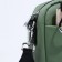 Bag Cross-Bodi with a zipper, green color