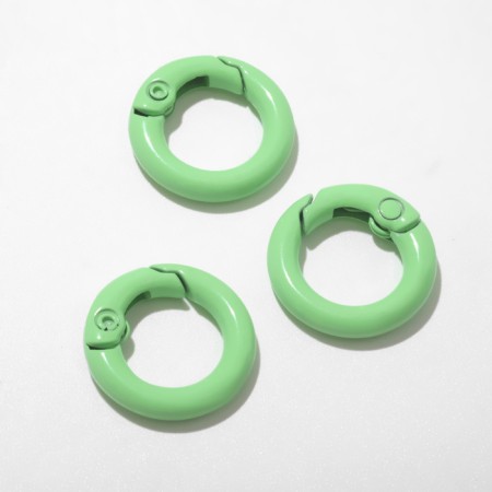 Carabin "Ring" d = 2 cm (set of 3 pcs.), Green color