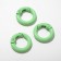 Carabin "Ring" d = 2 cm (set of 3 pcs.), Green color