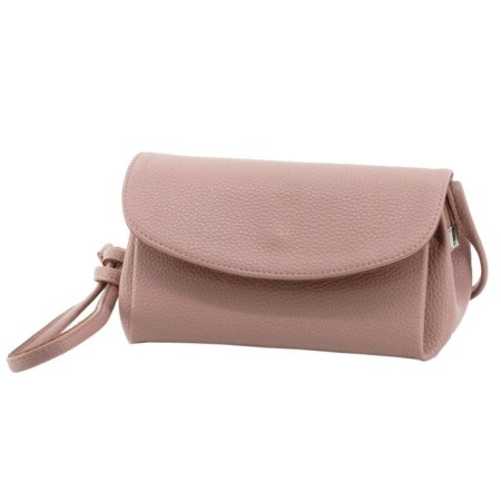 Bag women, genuine leather, gray 20x12x10 cm