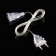 Extension cord for indoor garlands, 1.5 m, transparent thread, UMS-Vilka
