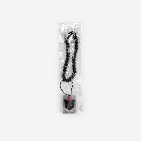 Keychain beads for keys "Black Cat", 15 x 2.8 cm-5