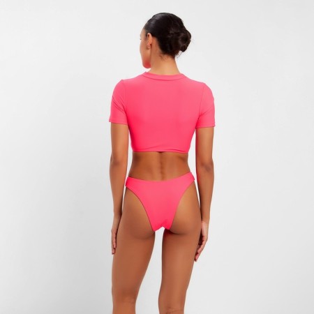Separate Minaku swimsuit with a zipper, pink color, size 46-2