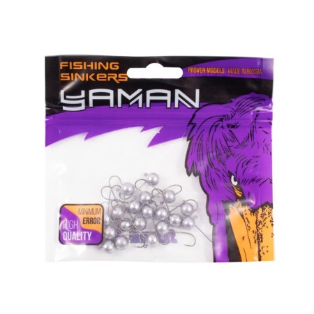 Jig ball without neck Yaman, packaging 20 pcs., Hook Kumho 2312, 3 g-3