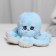 Soft toy "Octopus", blue color