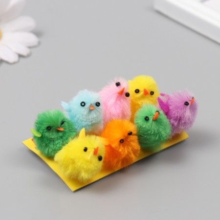Tsyp souvenir (set 8 pcs) "Chickens with wings" h = 3 cm mix-1