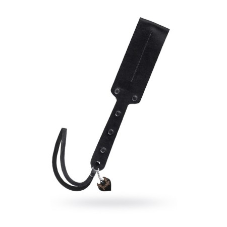 Paddle soft pecado bdsm, genuine leather and wood, black color