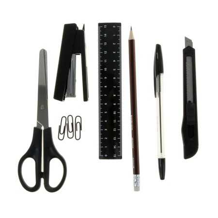 Set of desktop Erichkrause Mini Desk, 12 items, rotating, black-1