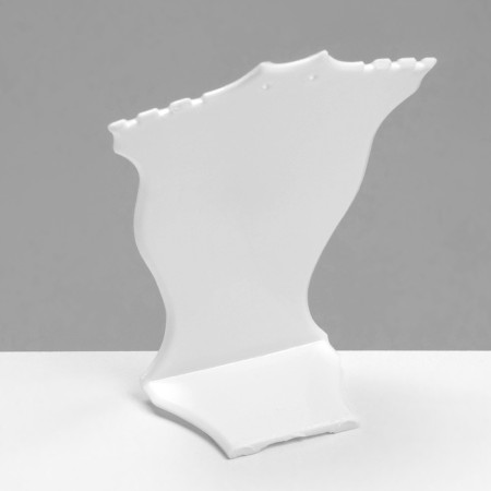 Standing for pendants, chains, earrings 10 × 4.3 × 12 cm, white color-3