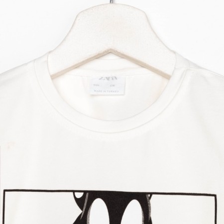 Kit for children (T-shirt, shorts) Looney tunes, white color, height 86-92 cm (1-2)-1