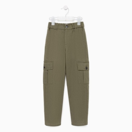 Pants for the boy Minaku: Casual Collection Khaki color, height 146-3