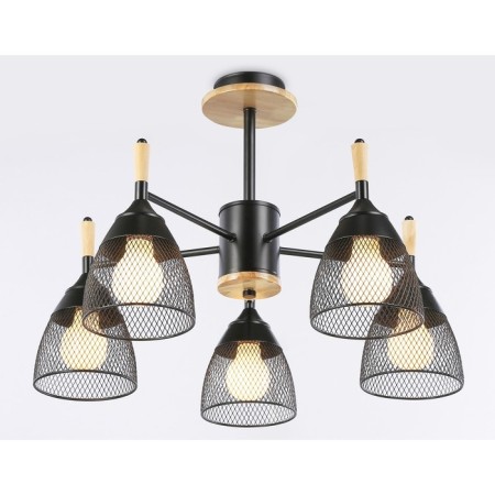 Suspended chandelier Ambrella Light, Traditional, TR8015, 5HE27, Black Color-3