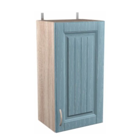Hinged country cabinet 350x300x720 dairy oak/blue