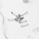 The base for brooches, 3 holes, 27 mm, 10 pcs, silver color