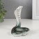 Souvenir Ceramics "Green Cobra" with gold 6.8x8x9.9 cm