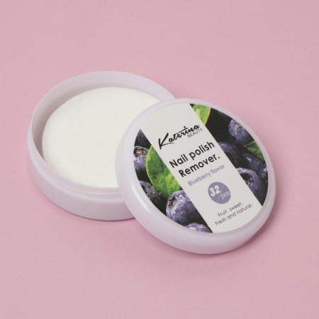 Napkins for removing varnish, gel polish, blueberry aroma, 32 pcs