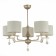Suspended EVOLUCE lamp. Sle107703-05. Elida. 5x40 W, E14, 69.5x69.5x34 cm, Shampan