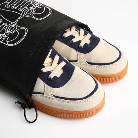 Bag for shoes on the lace, black color-3