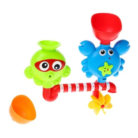 Bath toy "Water Fun", on a suction cup, crush me-6