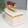 Musical mechanical Musical Casket "Retro iron" white 9x16x12 cm