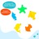Magnetic fishing "Bright fish", 1 fishing rod, 5 fish, color mix