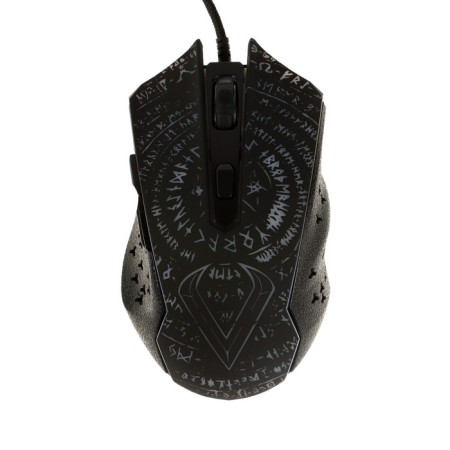 The mouse Qumo Valhalla M35, game, wired, 6 buttons, backlight, 3200 dpi, USB, black-5