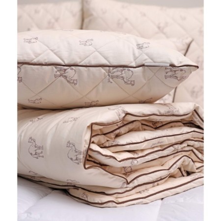 Camel wool pillow, size 50x70 cm-1