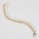 A chain for a bag, with carbines, with pearls, d = 8 mm, 7 × 5 mm, 20 cm, gold color