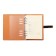 Organizer on the rings, A5 format, 90 sheets, line, with a knife, cover of the leather mix