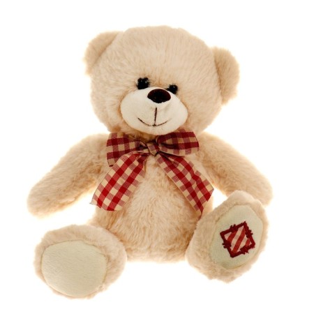 Soft toy "Bear", a cage bow, 20 cm, color mix-3