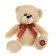 Soft toy "Bear", a cage bow, 20 cm, color mix