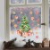 Stick for windows "New Year's spruce", reusable, 33 x 50 cm, New Year