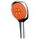 Shower mixer D&K DA1433113, single -leaf, orange/chromium