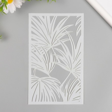 Stencil background plastic "Fern" 12x20 cm