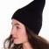 Female Winter hat, black color, size 52-56
