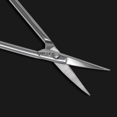 Manicure scissors "Premium", bent, narrow, 10.5 cm, on the blist, silver color-9