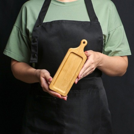 Board for feeding with a handle, 20.5 × 7 × 1.5 cm, bamboo-1