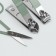 Manicure set, 7 items, in case, menthol color