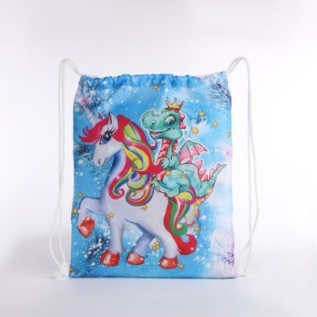 New Year's bag on the lace, white/multi -colored color-1
