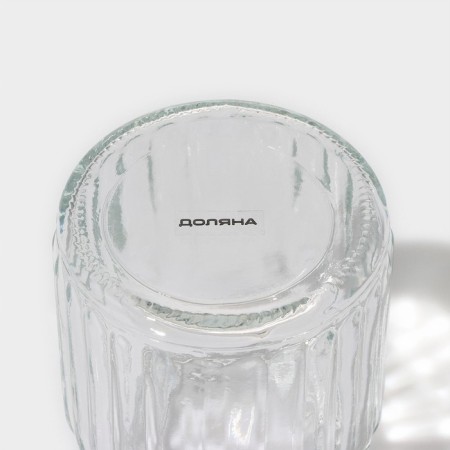 Glass Bank for bulk products with a ceramic lid of the bunny in gold, 230 ml-5