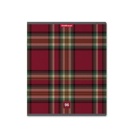 A notebook of 96 sheets in the Erichkrause "Scottish Cage", cover coated cardboard, offset unit, whiteness 100%, 5 types of mix-6