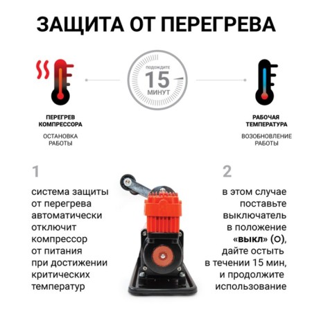 Air compressor Autoprofi aggressor, 120 l/min, 12V/45A, hose 8 m, power cure 24 m-12