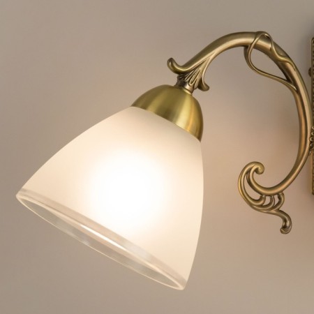 Sconces Citilux "Latur" CL413421, 24x20 cm, 2x75W, e27, brown color-14
